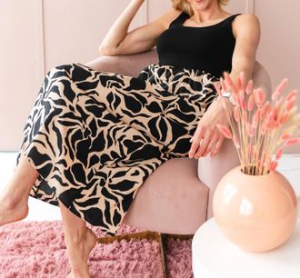 Tribal Twofer Tank Dress In Black