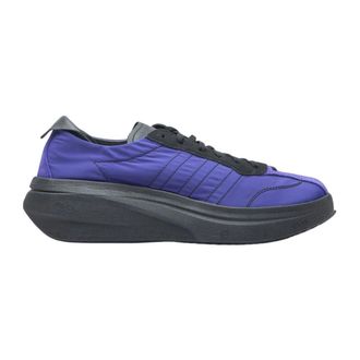 Yohji Yamamoto Schoenen, Heren, Paars, 44 EU, Shell Weave Sneakers met leren panelen