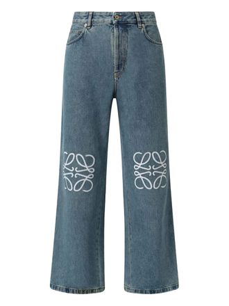 Loewe anagram-logo jeans - Blue