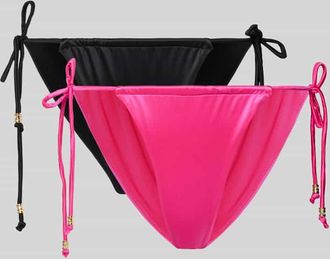 Dorina Bikinihose im 2er-Pack mit seitlicher Schn&uuml;rung Modell AMNESIA in Pink, Gr&ouml;&szlig;e XL
