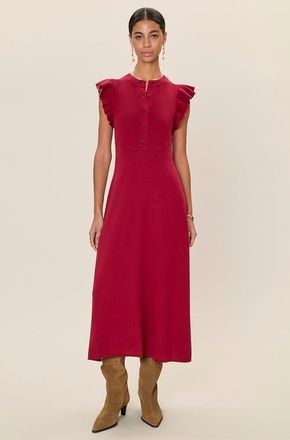 Rebecca Taylor Rhea Sweater Midi Dress in Dark Berry at Nordstrom, Size X-Small