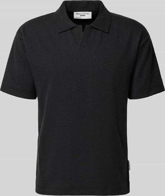 Marc O'Polo Denim Marc OPolo Denim Relaxed Fit Poloshirt aus Baumwoll-Mix in Black, Gr&ouml;&szlig;e XXL