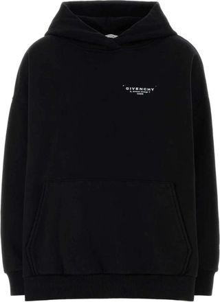 Givenchy Hoodies & sweatvesten, Dames, Zwart, XS, Katoen, Hoodie van katoen met logoprint