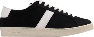Tom Ford Schoenen, Heren, Zwart, 43 EU, Leer, Suede Low Top Sneaker