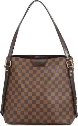 Louis Vuitton Damier Damier Canvas Ebene Red Color Handbag Shoulder Bag Tote Bag (Pre-Owned)