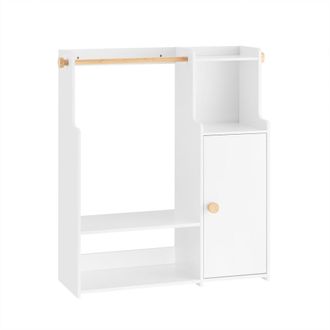 SoBuy Sobuy Kmb110-w Armario Ropero Infantil Con 2 Compartimentos Y 1 Puerta