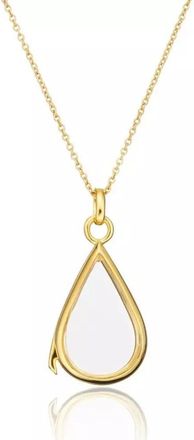 Lily & Roo Gold Glass Gemstone Teardrop Locket