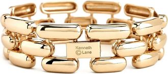 Kenneth Jay Lane Schakelarmband - Goud