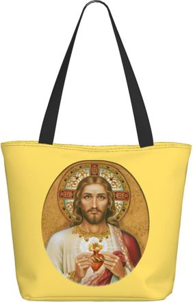 AOOEDM Sacred Jesus Ladies Shopping Bag 13x11x7in.The Perfect ValentineS Day Gift.It Is The Best ValentineS Day Gift For Mom, Daughter, Wife,Etc