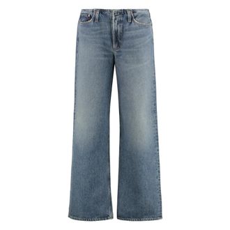 A Gold E Wide Jeans, female, Blue, W25, Lex Wide-leg jeans