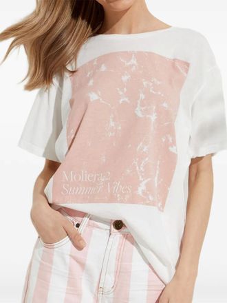 One Teaspoon T-shirt con logo - Bianco