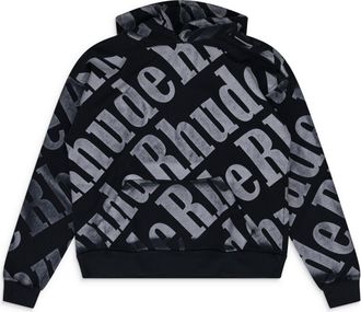 Rhude Black All Over Hoodie