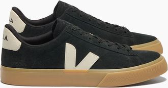 Veja Mens VEJA CAMPO SUEDE TRAINER BLACK/PIERRE/NATURAL - Size: 10