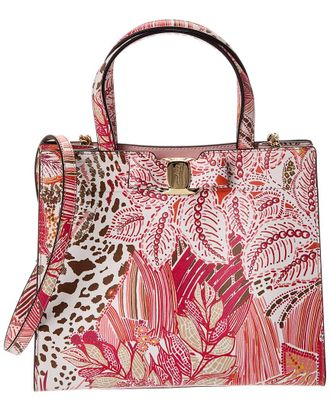 Ferragamo Vara Bow Medium Leather Tote