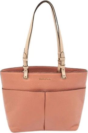 Michael Kors Pre-owned Tote Bag - Dames - Vintage Shopper - Roze - ONE Size - Leer - Vintage