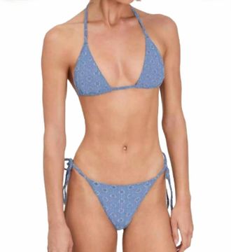 Devon Windsor Elis Triangle Bikini Top In Capri