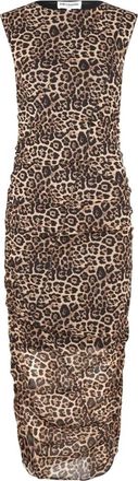 Lollys Laundry Midi jurken - Dames - Casual kleedjes - Bruin - L - Kleedjes