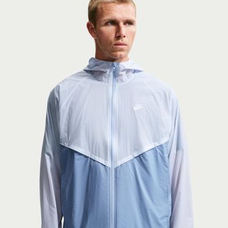 Nike Mens Windrunner Unlined Full-Zip UV Jacket in Blue | IO9627-407