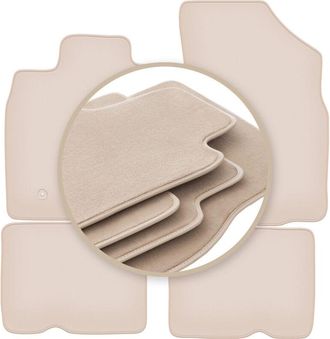 OEM Alfombrillas Beige Premium Para: Dacia Duster I 4wd Suv 2010-2018