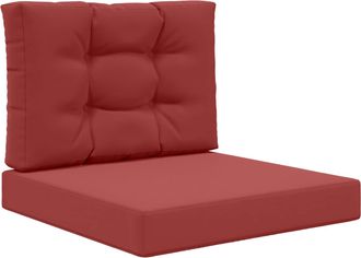 vidaXL Coj&iacute;n Para Sof&aacute; De Exterior Poli&eacute;ster Rojo Vino Tinto Vidaxl
