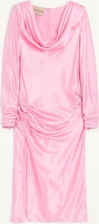 Valentino Abito In Crepe Satin Donna ROSA 36