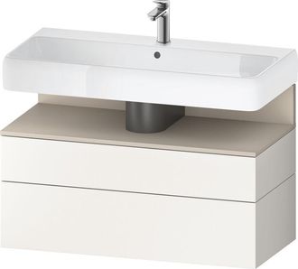 Duravit Qatego Mueble Bajo Lavabo, 1 Extra&iacute;ble Y 1 Caj&oacute;n, - Duravit
