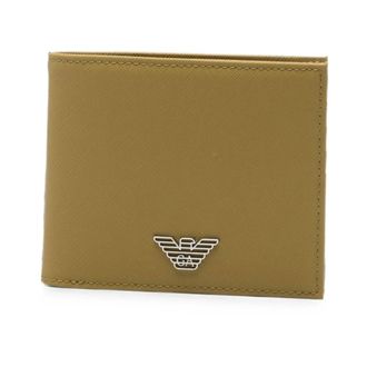 Emporio Armani Logo Bifold Wallet - male - Emporio Armani - Wallets & Cardholders - Green - ONE SIZE - Accessories