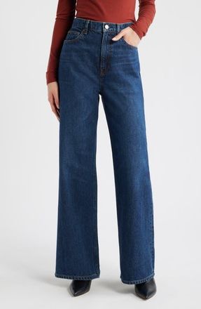 Reformation Cary Slouchy High Rise Wide Leg Jeans in Titan at Nordstrom, Size 23