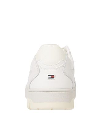Tommy Hilfiger Mens Th Basket Low Sneakers White Shoes >