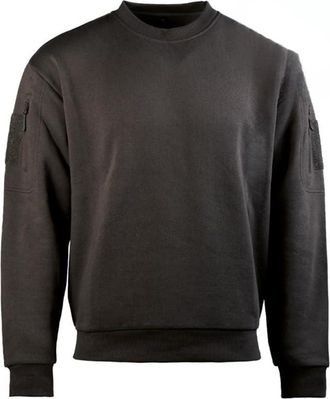 Mil-Tec Tactical Sweatshirt Crew Neck Black, black, XL