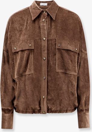 Brunello Cucinelli Camicia in velluto a costine - BRUNELLO CUCINELLI - gender_Woman