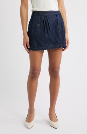 Frame Denim The Denim Utility Miniskirt in Rinse at Nordstrom, Size 10