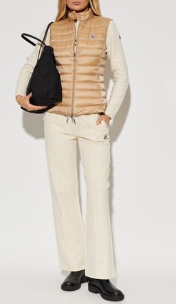 Moncler Igens Quilted Vest, Womens, Beige