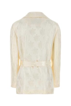 Fendi Fj7626aq3g F08qq White Exterior: Silk Giacche E Gilet Jacket