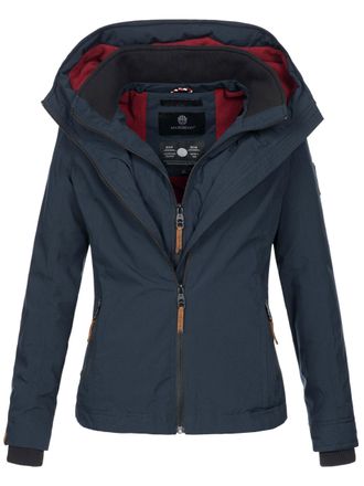 Marikoo dames tussenjas Erdbeere met dubbele kraag & fleecevoering