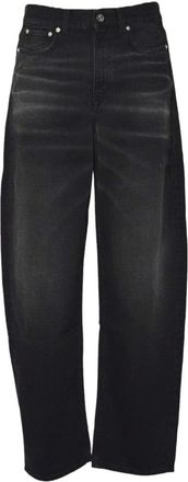 Séfr Straight-Leg Denim Jeans With Subtle Fading And Leather Patch