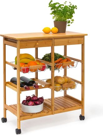 Relaxdays Küchenwagen »James XXL 80 x 67 x 37 cm«