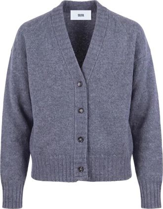 SOLOTRE Cardigans - Dames - Vesten - Grijs - M - Truien & Vesten