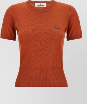 Vivienne Westwood cotton crew neck short-sleeve knitted top