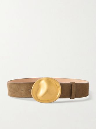 Khaite Cintura In Camoscio Keefe - Marrone