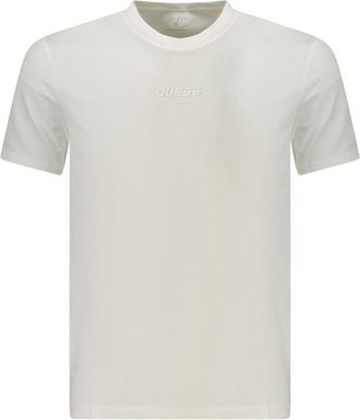 Guess Witte Katoenen T-Shirt voor Mannen