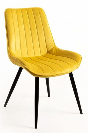 Regalos Miguel Regalos Miguel - Packs Sillas Comedor - Pack 2 Sillas Lene Terciopelo - Amarillo