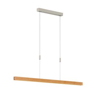 Lampenwelt.com Quitani L&aacute;mpara Colgante alin En Marr&oacute;n De Madera