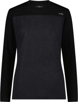 F.lli Campagnolo Kildar T-Shirt Merinolongsleeve für Damen | schwarz