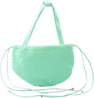 Bottega Veneta Pre-owned Shoulder Bags, female, Green, Size: ONE SIZE Pre-owned Vintage Shoulder Bag