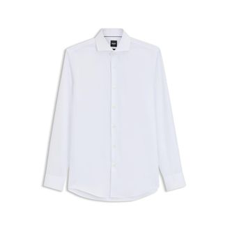 BOSS Slim-fit shirt crafted from a wrinkle-resistant cotton blend