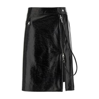 Courrèges Dames, Rokken, Zwart, Maat: S Vinyl