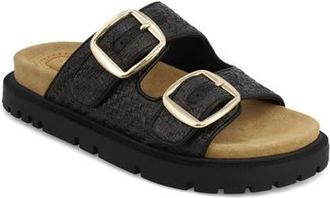 Mia Monica Platform Slide Sandal in Black at Nordstrom, Size 6.5