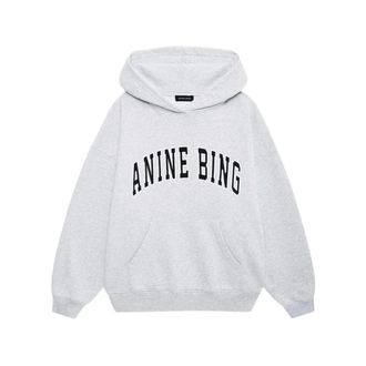 Anine Bing Spencer Sweatshirt - Dames - Hoodies - Grijs - 2XS - Katoen - Hoodies & sweatvesten
