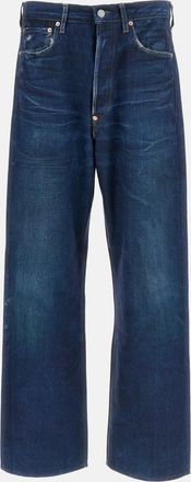 Junya Watanabe Pantaloni Effetto Denim Stampato
